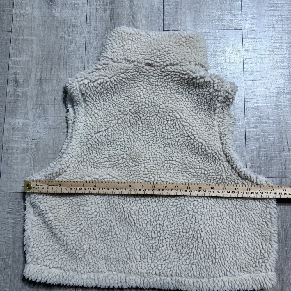 Nike Sportswear Swoosh Sherpa Fleece Vest Womens Oatmeal DH1091 206 Size Medium - Picture 4 of 9